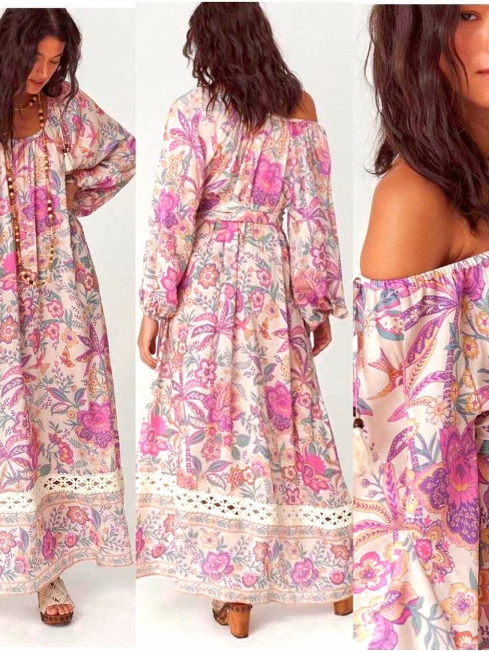 NWT, Spell, Mojave Lily Gown in Opal, Size US 14 - Picture 2 of 3
